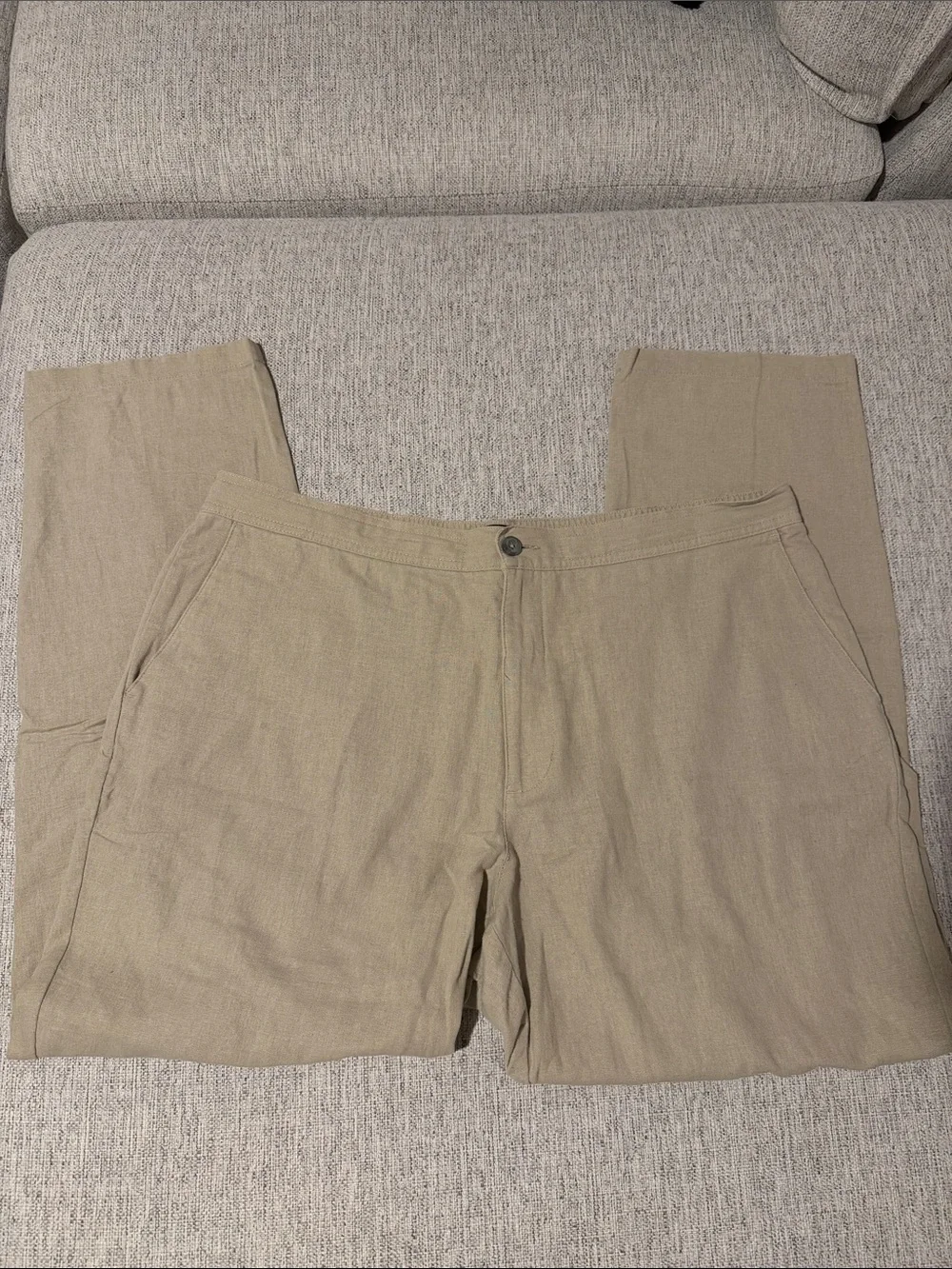 Marc Anthony Lightweight Khaki Beige Chinos